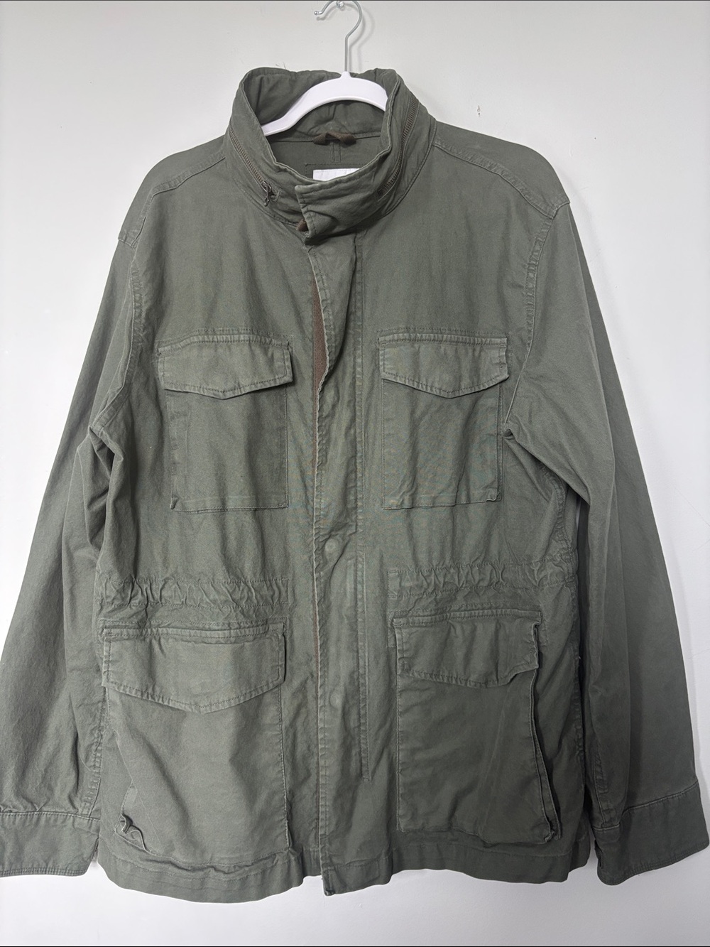 Old Navy Olive Field Jacket with Multiple Pockets